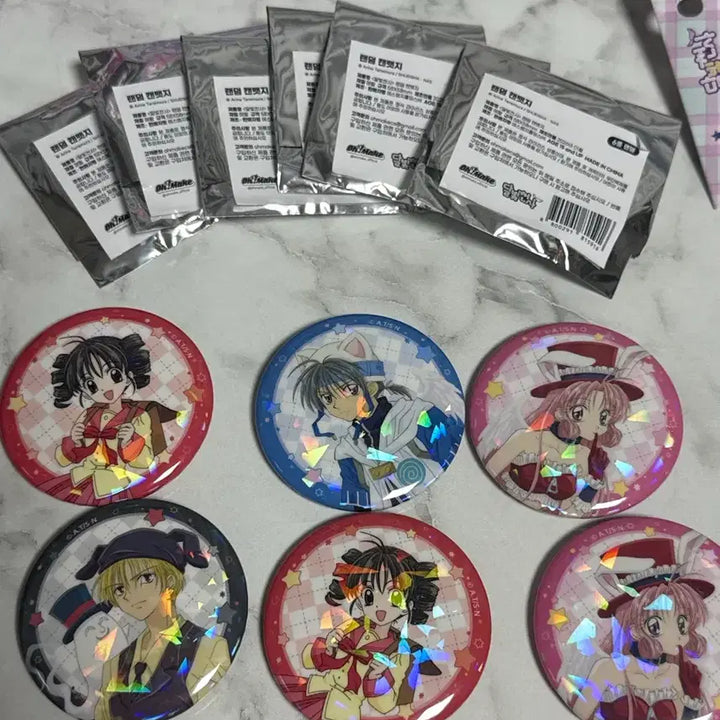 [BUNJANG] Full Moon o Sagashite Pop-up Pin Badge Set / 달빛천사 팝업 핀뱃지 6개 일괄