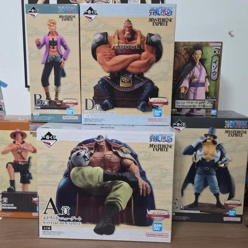 [BUNJANG] One Piece Ichiban Kuji Whitebeard Father and Sons + Izo Figure Set / [원피스 제일복권] 흰수염 아버지와 아들들+이조