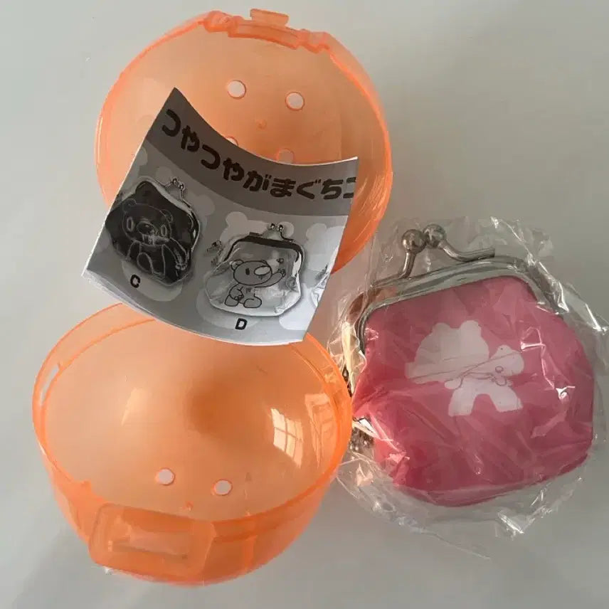 [BUNJANG] Gloomy Bear Coin Pouch Keychain Gachapon Gamaguchi Pink / 글루미베어 동전지갑 키링 가챠 가마구치 핑크