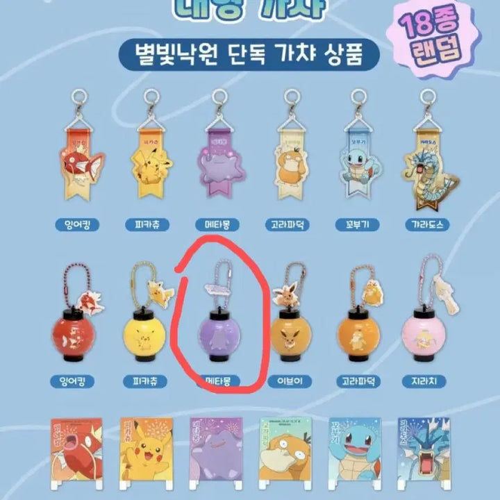 [BUNJANG] Pokemon Starlight Paradise Ditto Lamp Keychain Gacha / 포켓몬 별빛낙원 메타몽 전등 키링 대형 가챠