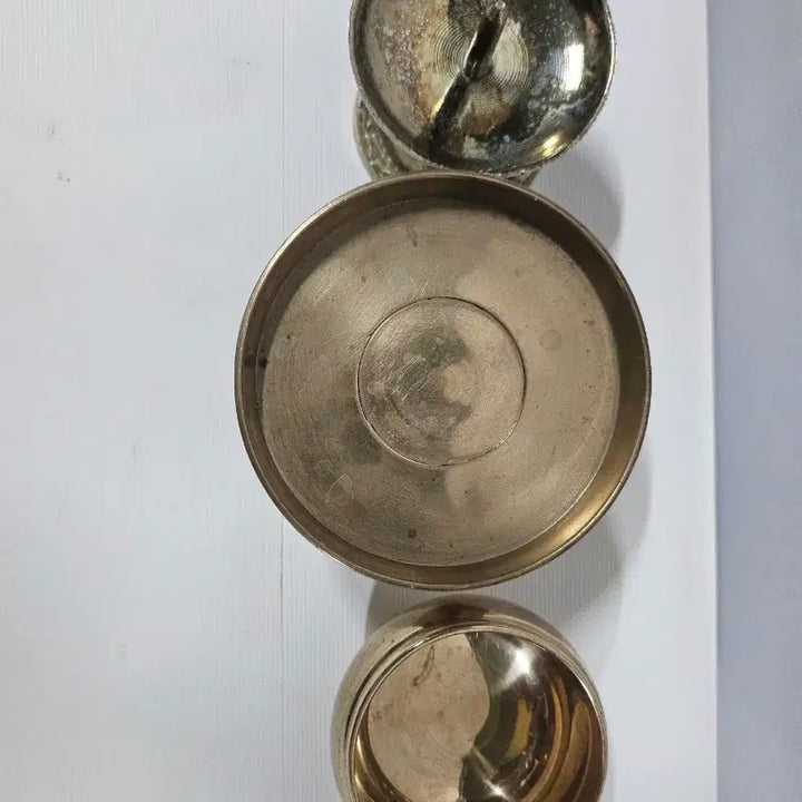 [BUNJANG] Vintage Candle Holder Set with Tray and Shot Glass / 빈티지 촛대외 3종 세트
