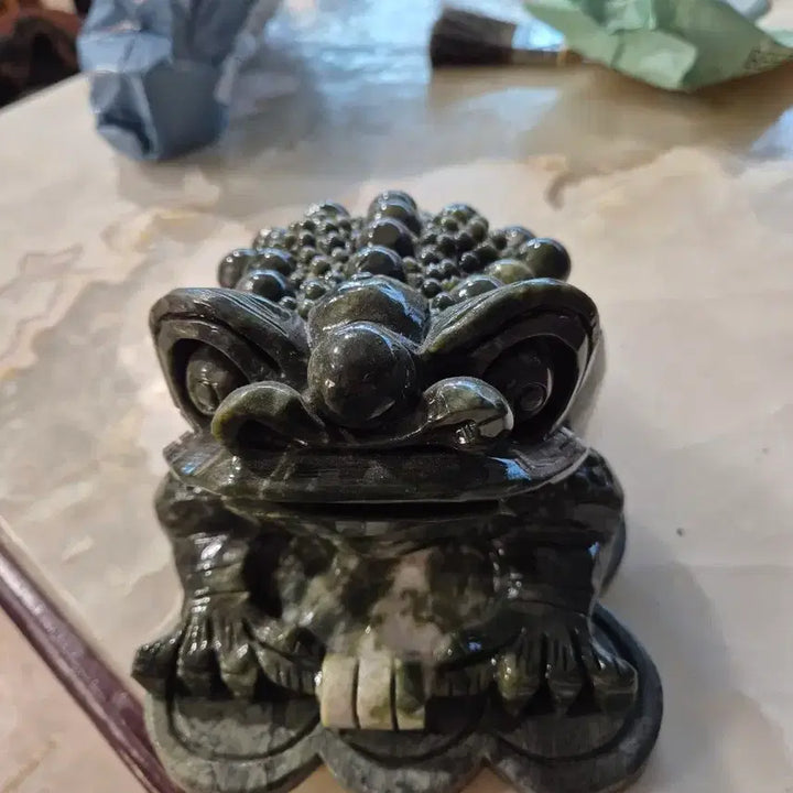 [BUNJANG] Sooamok Jade Toad Sculpture (22x14x16) / 수암옥 22~14~16