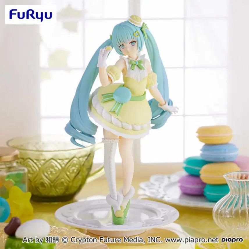 [BUNJANG] FURYU Hatsune Miku Sweet Sweets Figure Citron Macaron / 후류 하츠네미쿠 스위트스위츠 피규어 시트론 마카롱