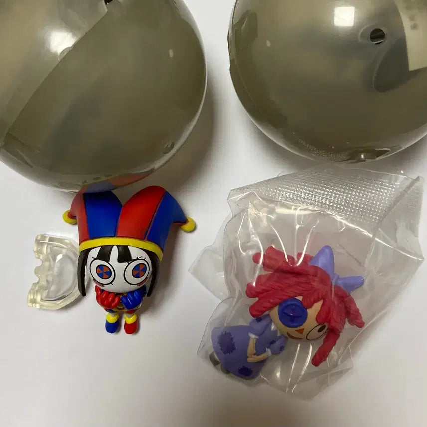 [BUNJANG] Amazing Digital Circus Pomni &amp; Ragatha Gacha Figures Bundle Set / 어메이징 디지털 서커스 폼니, 래거사 가챠피규어 일괄