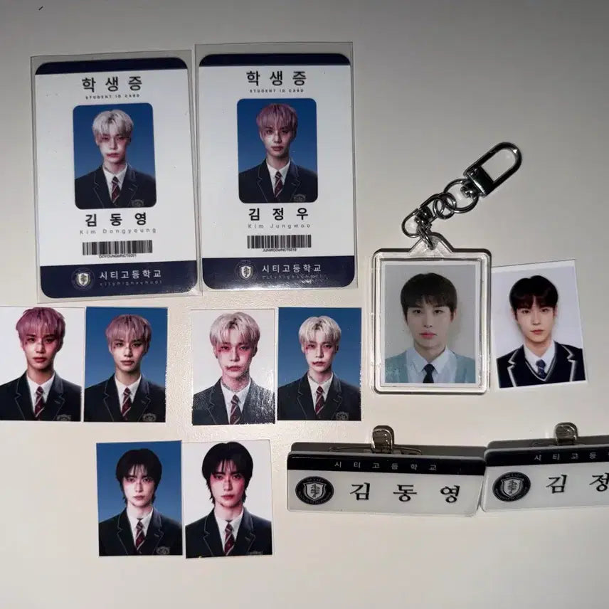 [BUNJANG] NCT 127 Doyoung Jungwoo Jaehyun Photocard Keyring Bundle Set / 엔시티127 도영 정우 재현 증사 키링 비공굿 일괄