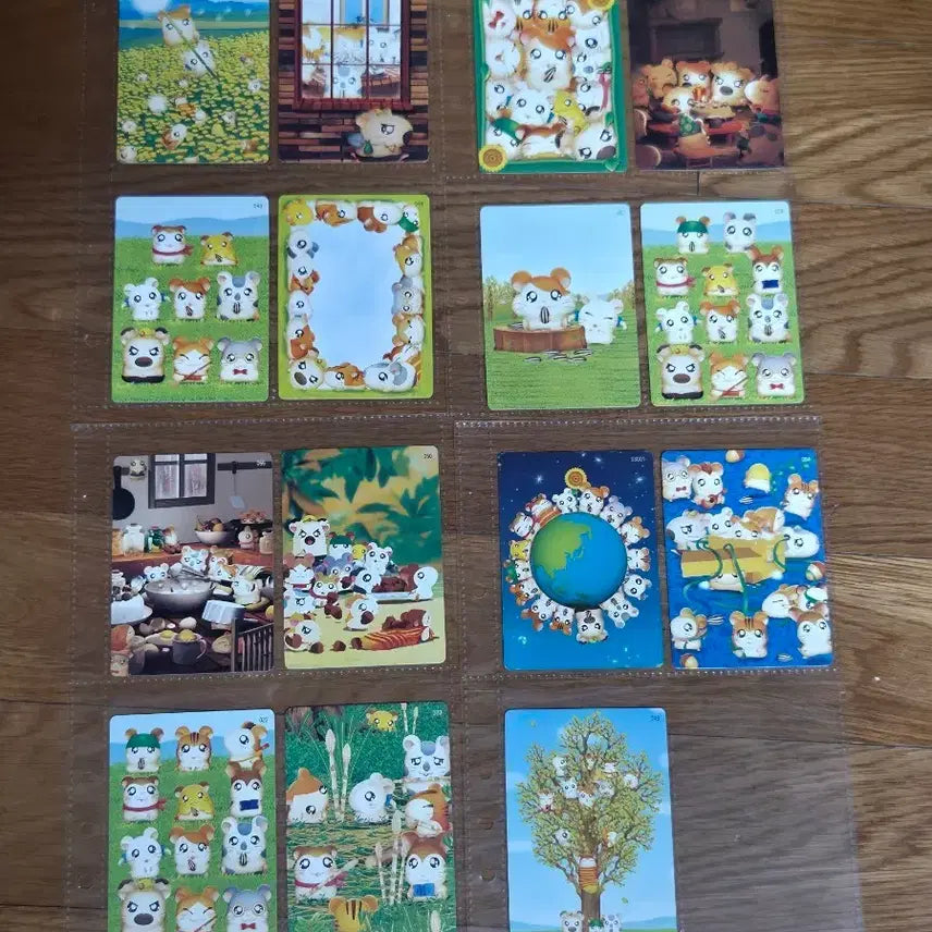 [BUNJANG] Hamtaro Classic Trading Cards Bundle Set / 방가방가 햄토리 15장 일괄 고전카드 고전문구