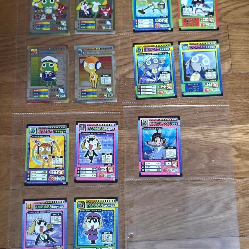 [BUNJANG] Keroro Gunsou Classic Card Bundle (13 Cards) / 개구리중사 케로로 고전카드 13장 일괄 고전문구