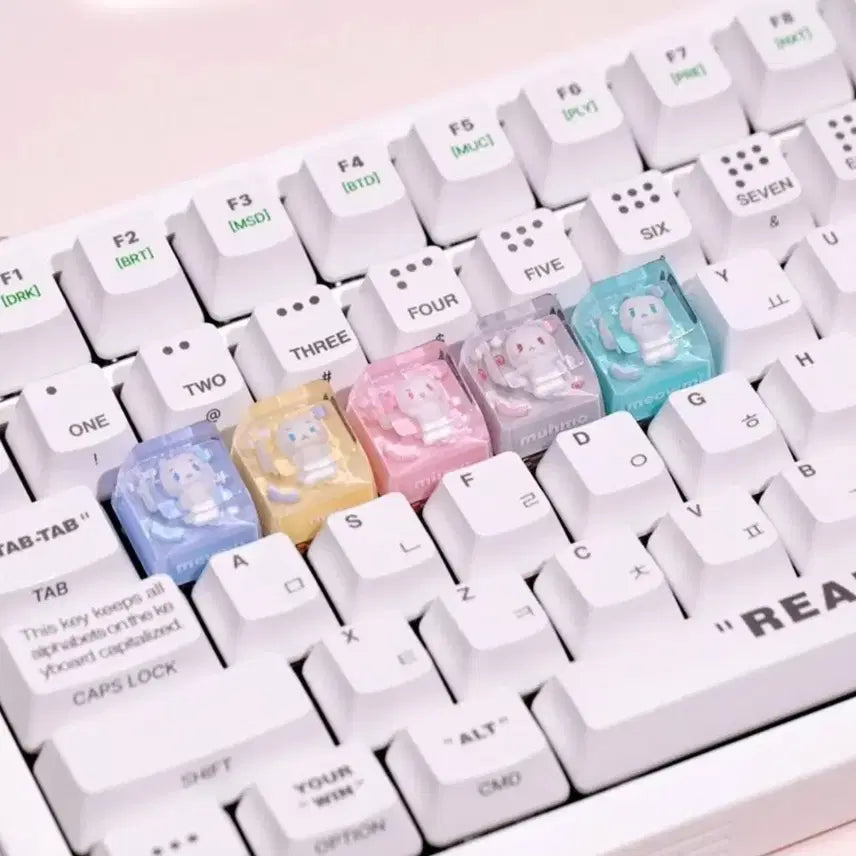 [BUNJANG] Plaive MMMM BABY Resin Keycap Set / 플레이브 MMMM BABY 므메미무 레진키캡 몌무 뫄 미므 므모 먀미