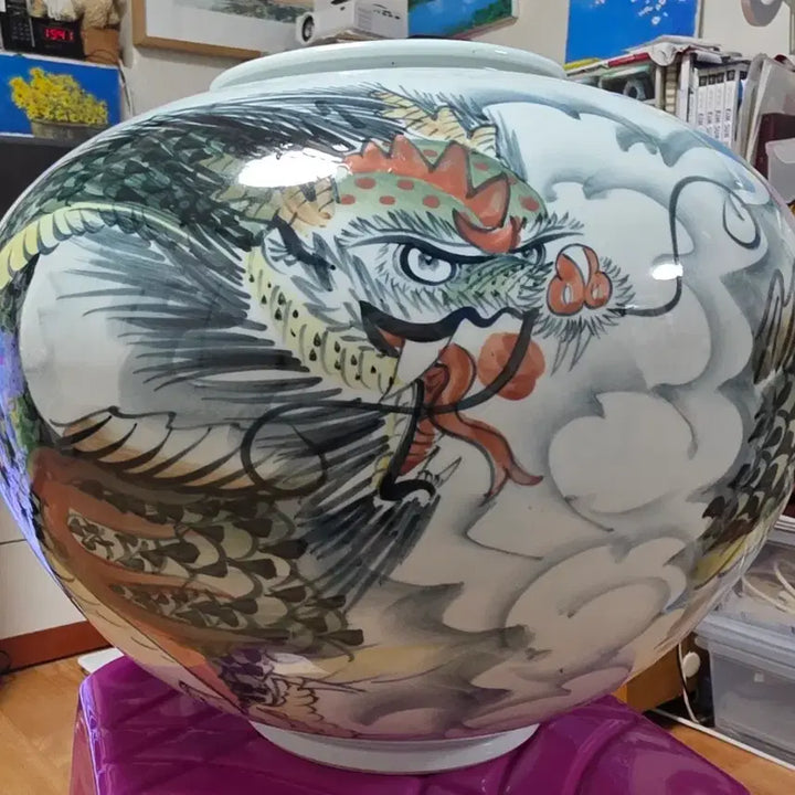 [BUNJANG] Torim Ceramics Large Dragon Motif Vase / 용문양대형도자기