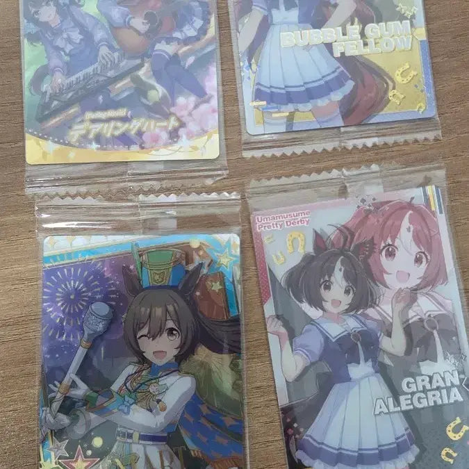 [BUNJANG] Uma Musume Wafer Card Bundle Set (4 Cards) / 우마무스메 웨하스카드 4장 일괄