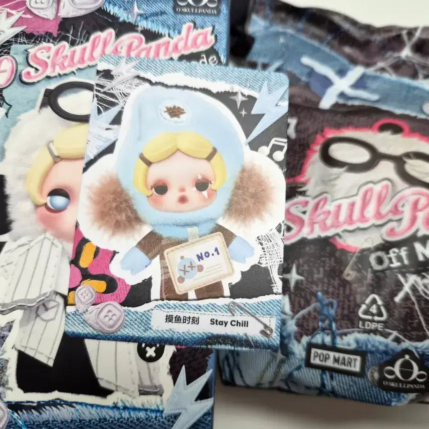 [BUNJANG] Pop Mart Skullpanda Off Mode Keychain Doll Stay Chill 02 / 팝마트 스컬판다 오프 모드 off mode 키링 인형stay chill 02