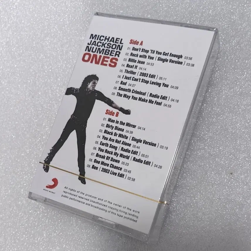 [BUNJANG] Michael Jackson NUMBER ONES Cassette Tape (Sealed) / 마이클 잭슨 NUMBER ONES 카세트 테이프
