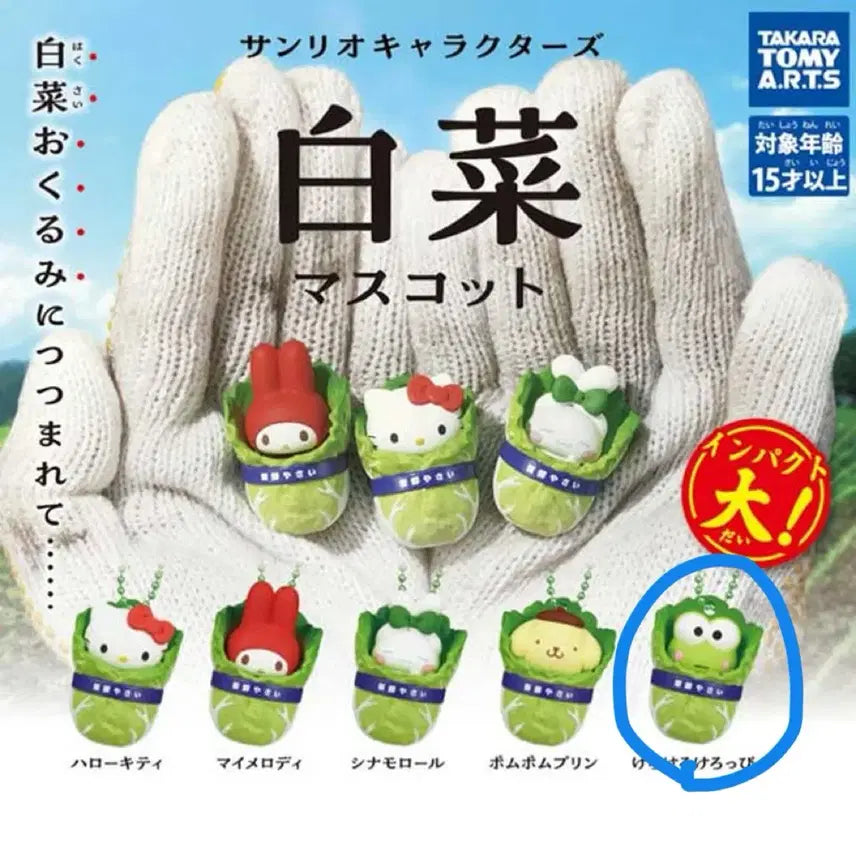[BUNJANG] Sanrio Keroppi Bok Choy Gacha (Sealed) / 산리오 케로피 배추 가챠 미개봉