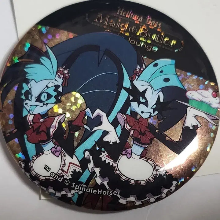 [BUNJANG] Heluva Boss Animate Cafe Glitz &amp; Glam Can Badge / 헬루바보스 애니메이트 카페 캔뱃지 글리츠&amp;글램