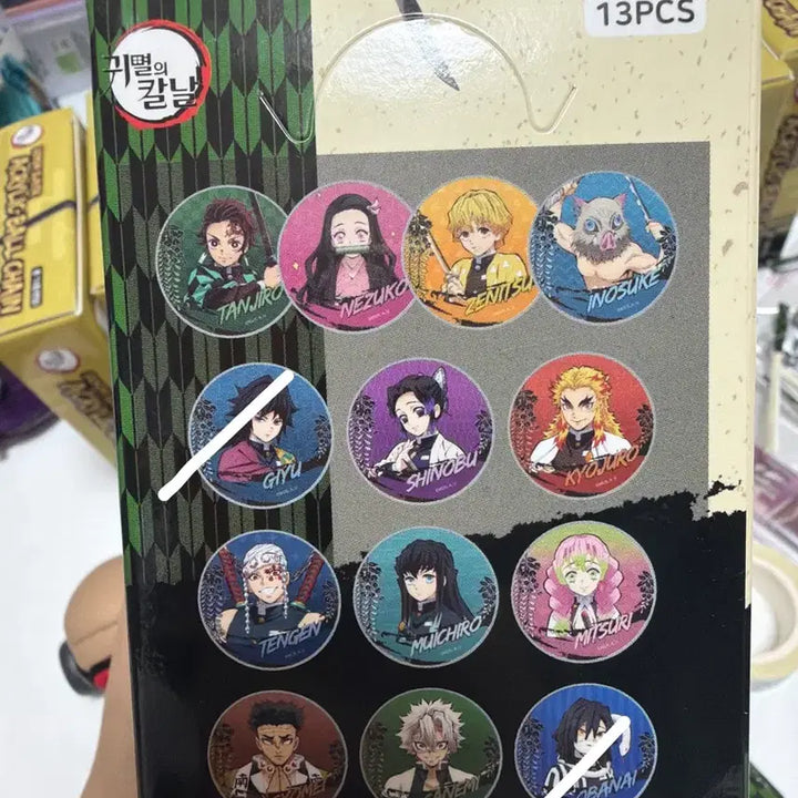 [BUNJANG] Demon Slayer 11-Piece Button Badge Bundle Set / 일괄) 11개 귀멸의 칼날 캔뱃지