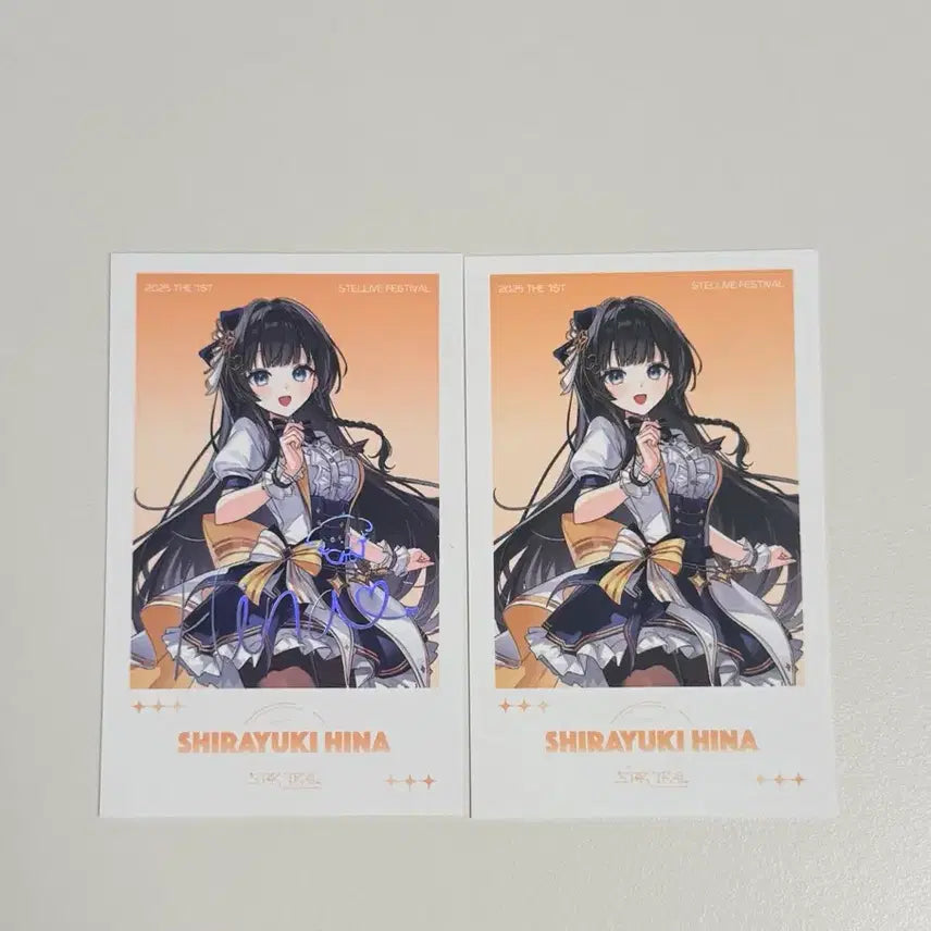 [BUNJANG] Shirayuki Hina Signed Cheki Bundle Set / 스텔라이브 시라유키 히나 체키 싸인, 일반 일괄
