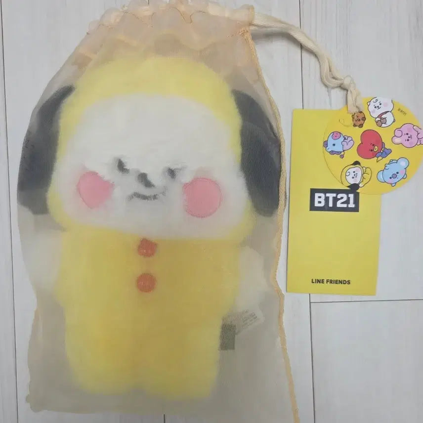 [BUNJANG] BT21 Chimmy Flat Fluffy Plush Doll / BT21 플랫퍼 치미 인형