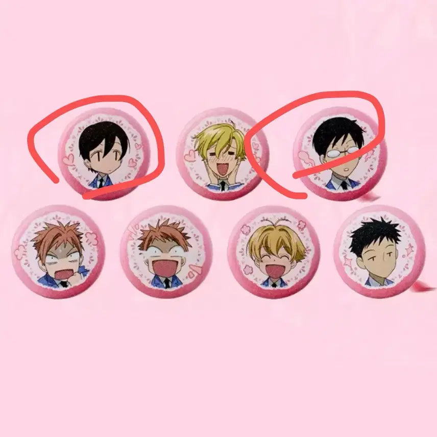 [BUNJANG] Ouran High School Host Club Chinese Pop-Up Deli Can Badges Bundle Set Kyouya Haruhi / 오란고교 호스트부 중국 팝업 deli 캔뱃지 일괄 쿄우야 하루히
