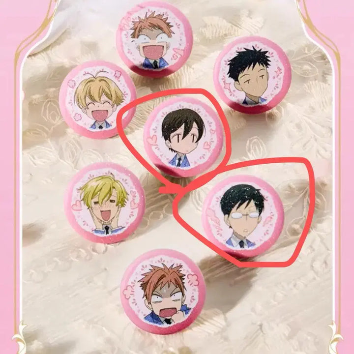 [BUNJANG] Ouran High School Host Club Chinese Pop-Up Deli Can Badges Bundle Set Kyouya Haruhi / 오란고교 호스트부 중국 팝업 deli 캔뱃지 일괄 쿄우야 하루히
