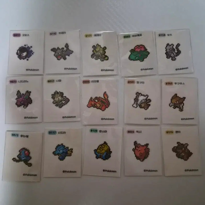 [BUNJANG] Pokemon Pixel Stickers Bundle / 포켓몬 픽셀 띠부씰 팔아요