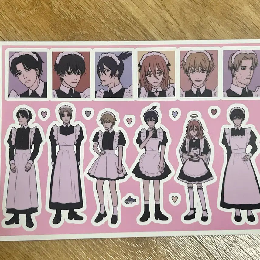[BUNJANG] Chainsaw Man Maid Sticker (Big Size) / 체인소맨 메이드 스티커