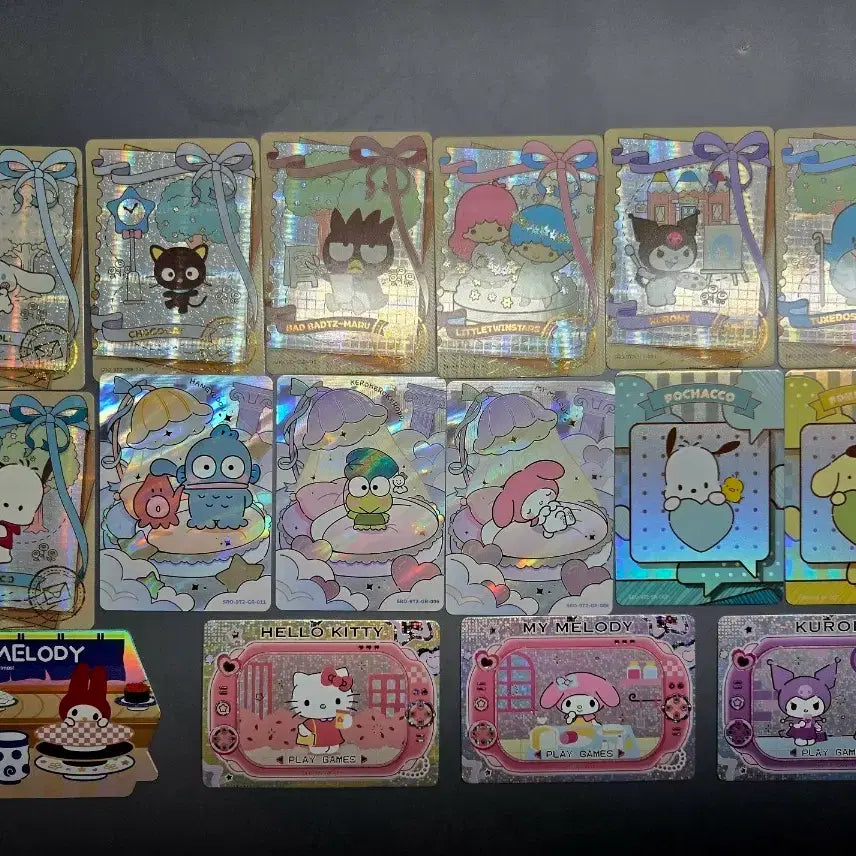 [BUNJANG] Sanrio Characters Card Bundle Set (UR, GR, SSR, SR) / [일괄] 산리오 캐릭터 카드 UR, GR, SSR, SR 카드 등