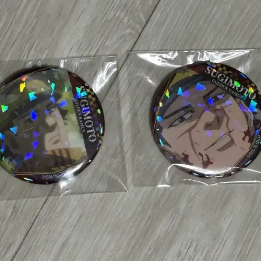 [BUNJANG] Golden Kamuy Sugimoto Bundle Set Can Badges / 골든카무이 스기모토 캔뱃지 일괄