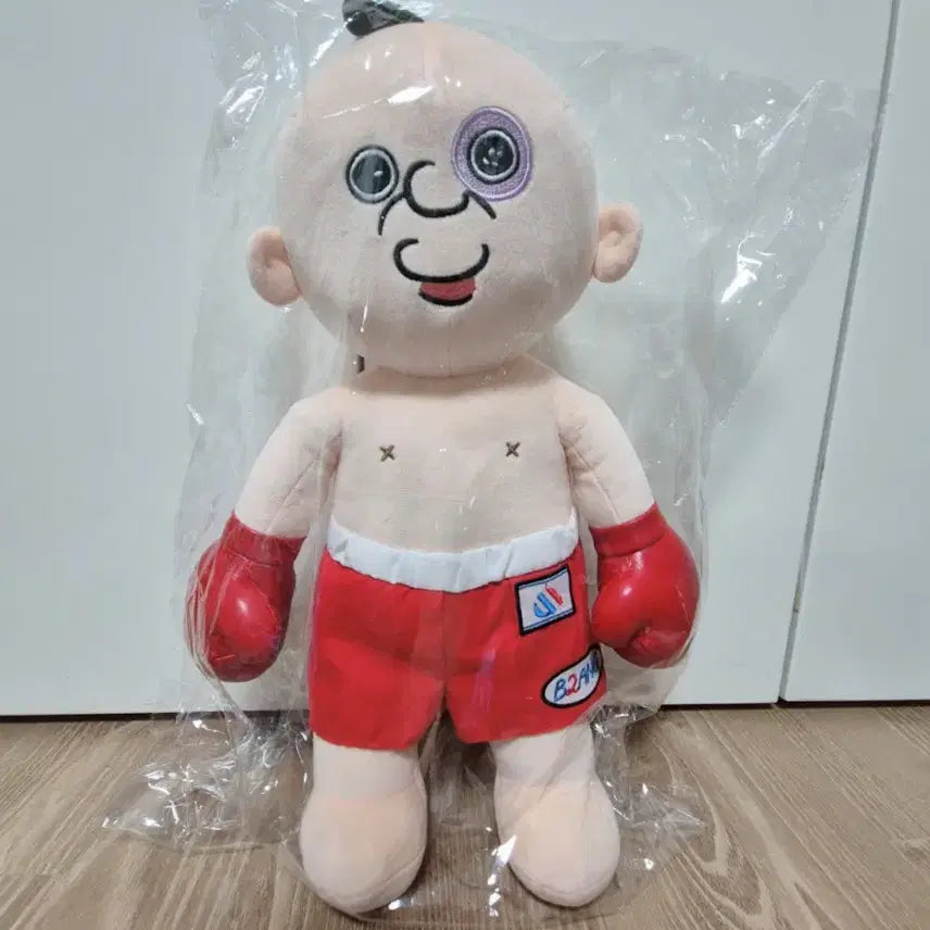 [BUNJANG] Boxing Ppanpii Medium Plush Doll (Sealed, Authentic) / 미개봉 정품)복싱빵빵이 중형인형/새상품(택0)