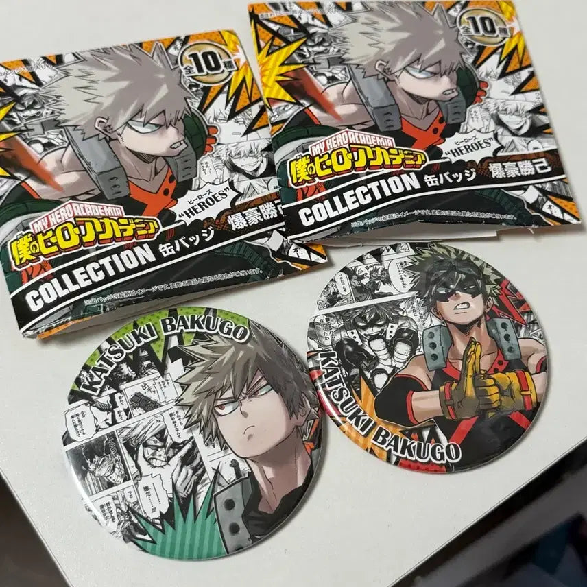 [BUNJANG] Jump Shop My Hero Academia Katsuki Bakugo Can Badge Bundle Set / 점프샵 나히아 바쿠고 캔뱃지 일괄