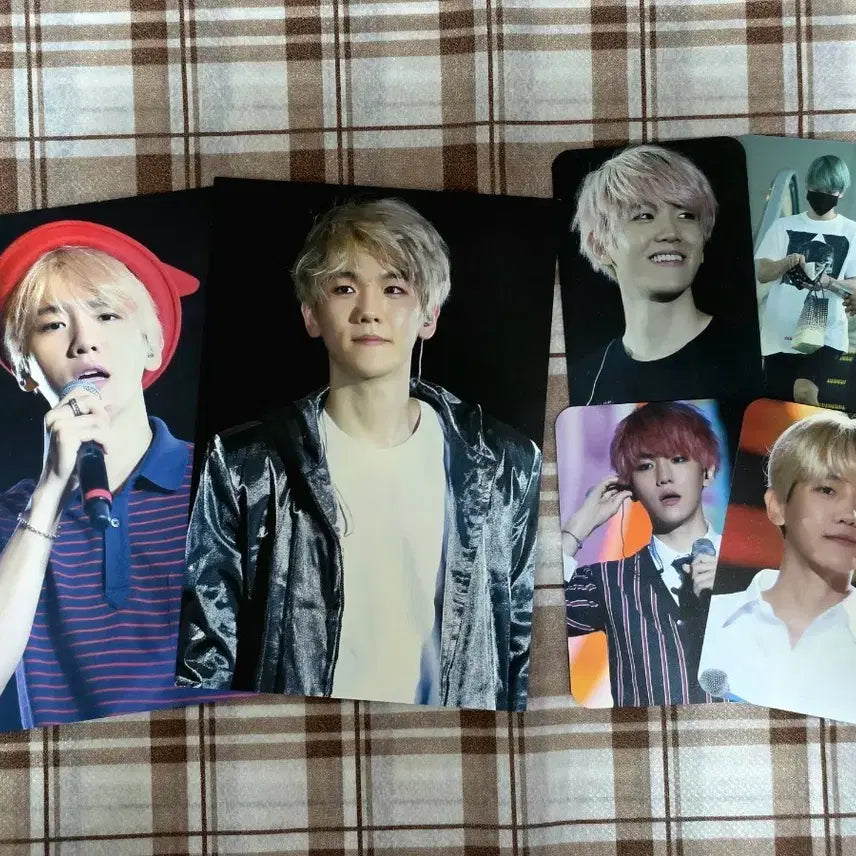 [BUNJANG] EXO Baekhyun Postcard &amp; Photocard Bundle Set / 엑소 백현 엽서 포카_일괄