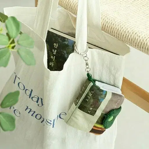 [BUNJANG] Book Keychain Cardholder "Goodbye, I Said" / 책 키링 카드지갑,안녕이라 그랬어,새제품