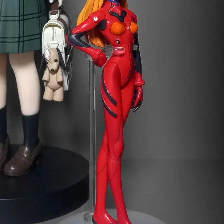 [BUNJANG] Evangelion Asuka Langley School Uniform Suit Figure Bundle Set / 에반게리온 아스카 랑그레이 포트레이트 교복 수트 피규어 일괄