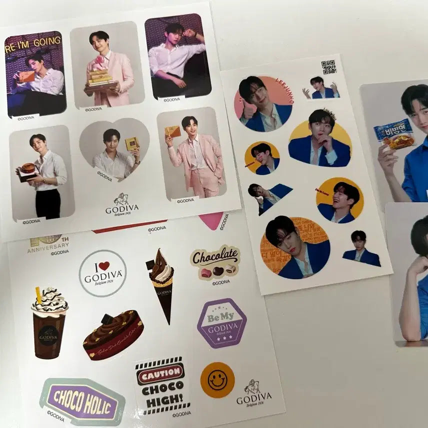 [BUNJANG] Godiva x Bibimmyeon Sticker Bundle / (새상품) 고디바하고 비빔면 스티커 일괄 양도합니다