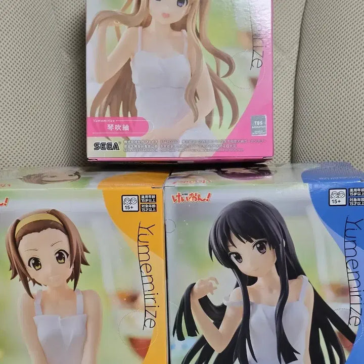 [BUNJANG] Sega K-On! Yumemiruzu Figure 3-Set Bundle (Sealed) / (미개봉)세가 케이온! 유메미리즈 피규어 3종 세트 일괄
