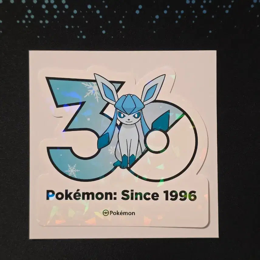 [BUNJANG] Pokemon 30th Anniversary Glaceon Sticker / 포켓몬스터 30주년 글레이시아 스티커