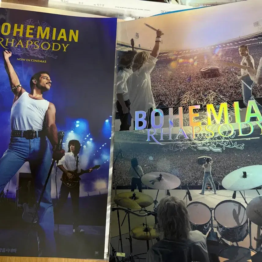 [BUNJANG] Bohemian Rhapsody Movie A3 Poster Bundle Set (3 Posters) / <보헤미안 랩소디> 영화 A3포스터 3장 일괄