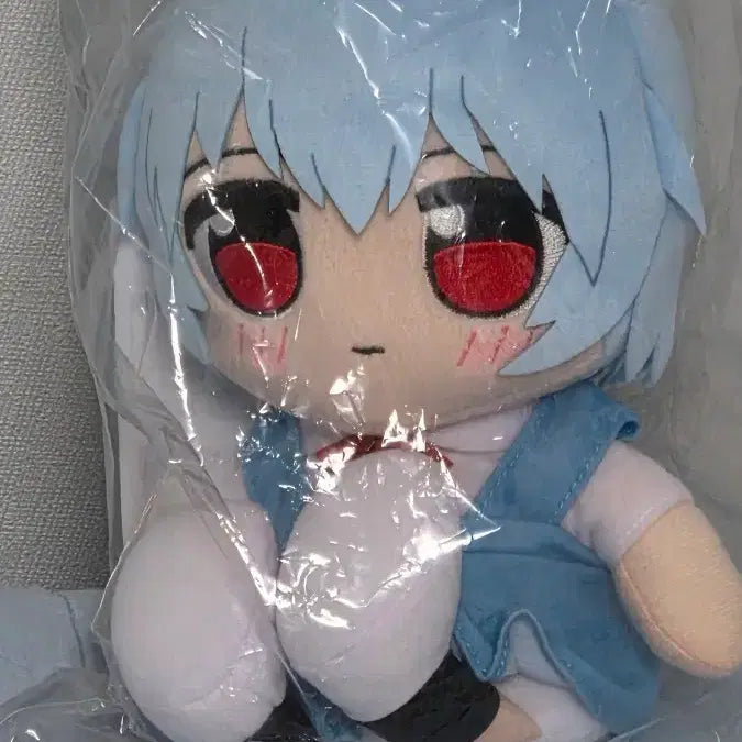 [BUNJANG] Evangelion Rei Ayanami School Uniform Plush Doll (17cm) / 미개봉 교복 레이 봉제인형 에반게리온 아야나미 레이