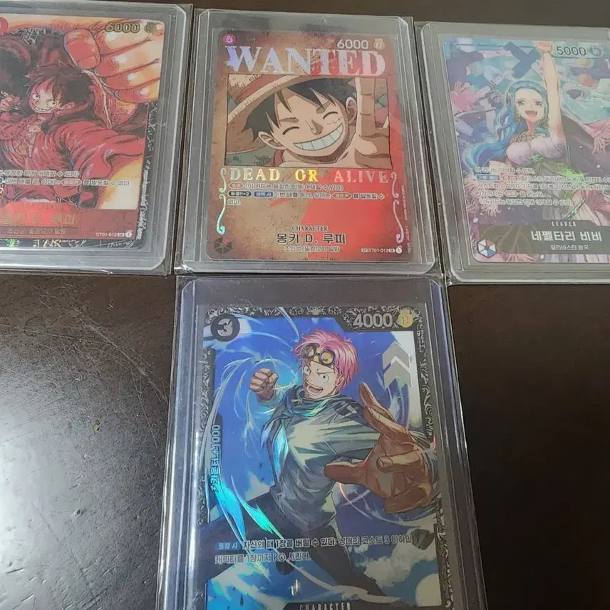 [BUNJANG] One Piece Cards Luffy, Vivi, Coby Bundle Set - S-Grade / 원피스 카드 루피,비비,코비 S급 등급용 일괄