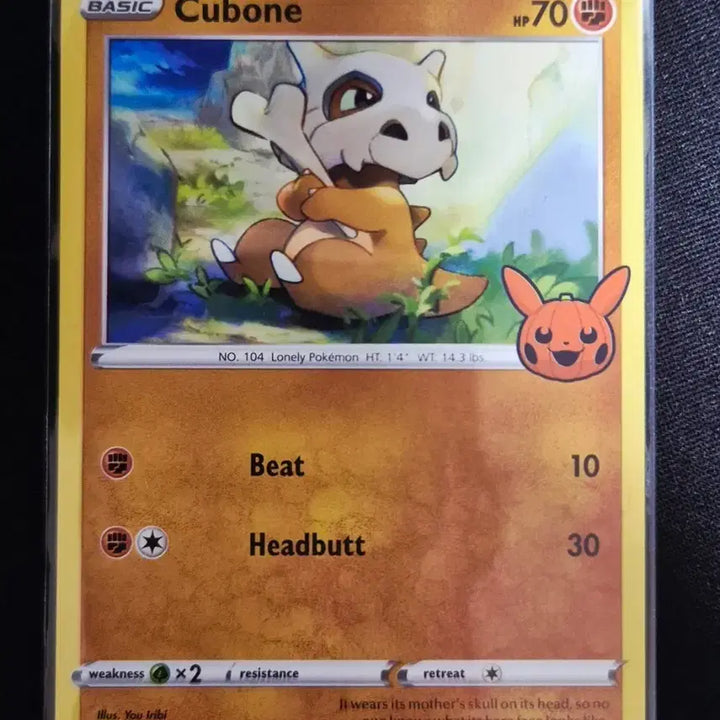 [BUNJANG] Pokemon Card Cubone 069/163 Halloween Edition English Version / 영문판 할뢰윈 버전 포켓몬카드 탕구리 069/163