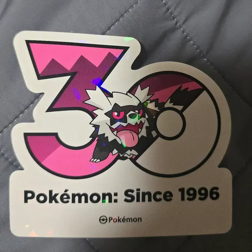 [BUNJANG] Pokemon 30th Anniversary Galarian Zigzagoon Sticker / 포켓몬 30주년 스티커 가라르 지그제구리