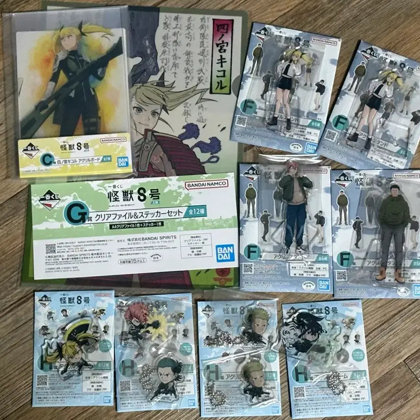 [BUNJANG] Kaiju No. 8 Ichiban Kuji Acrylic Standees Bundle Set / (일괄) 괴수8호 제일복권 c상 f상 g상 h상 아크릴