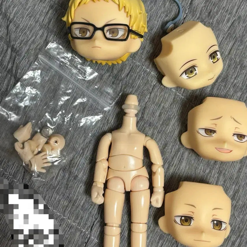 [BUNJANG] Haikyuu!! Tsukishima Kei Nendoroid Head + Obitsu 11 Whitened Body (Nenbitts) / 하이큐 츠키시마 케이 넨도로이드 헤드 + 오비츠11 미백 바디 넨비츠