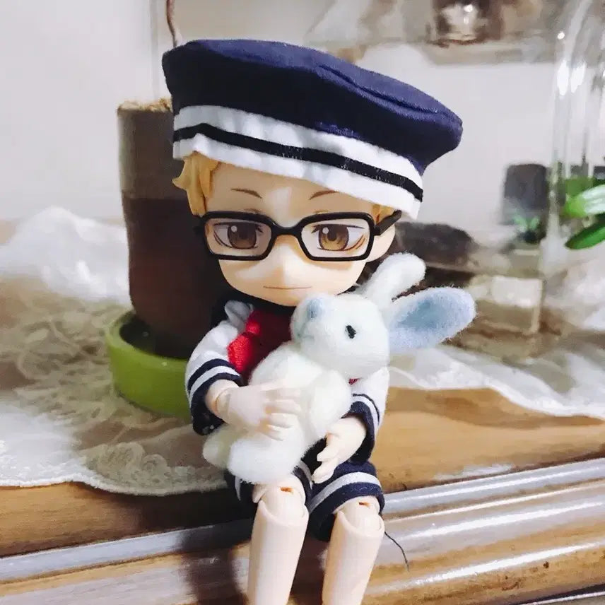 [BUNJANG] Haikyuu!! Tsukishima Kei Nendoroid Head + Obitsu 11 Whitened Body (Nenbitts) / 하이큐 츠키시마 케이 넨도로이드 헤드 + 오비츠11 미백 바디 넨비츠