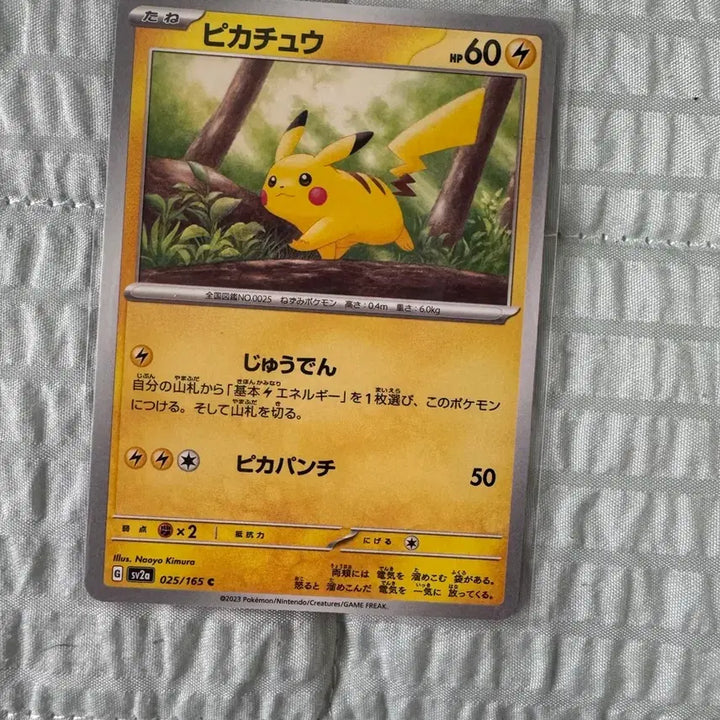 [BUNJANG] Pokemon Card Pikachu 025/165 C / 포켓몬 카드 피카츄 025/165 C