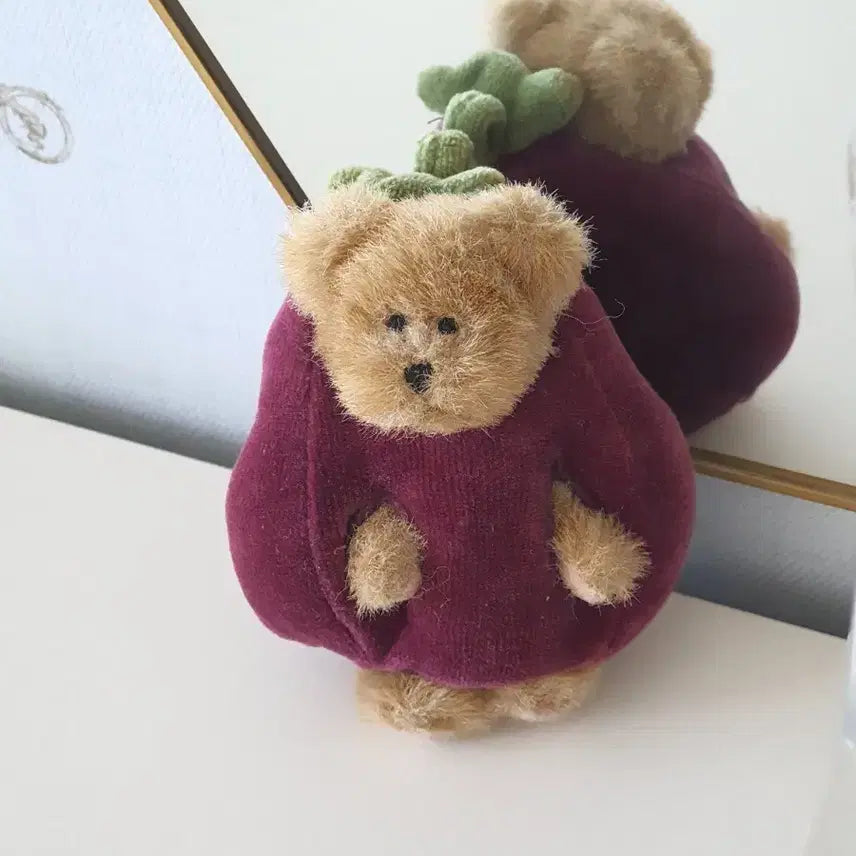 [BUNJANG] Boyds Bears Baby Eggplant Bear Plush Toy / 보이즈베어 아기 가지곰 인형