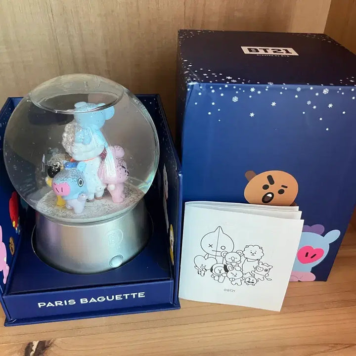 [BUNJANG] BTS BT21 Snow Globe / 방탄소년단 BT21 파리바게트 스노우볼