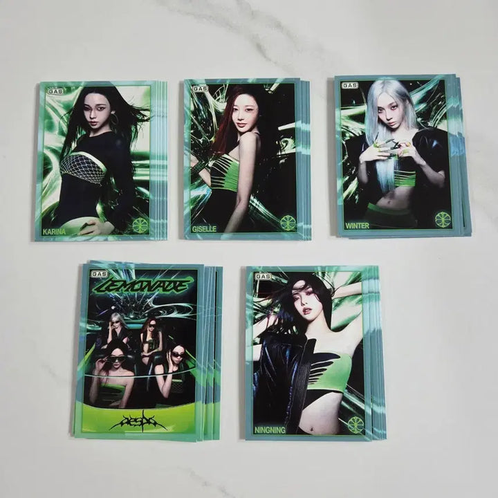 [BUNJANG] aespa GAS Photocard Set (5 Types) / GAS X AESPA 카드 5종 세트