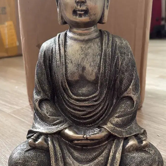 [BUNJANG] Brass Seated Buddha Statue / 석가모니 좌불상 황동색