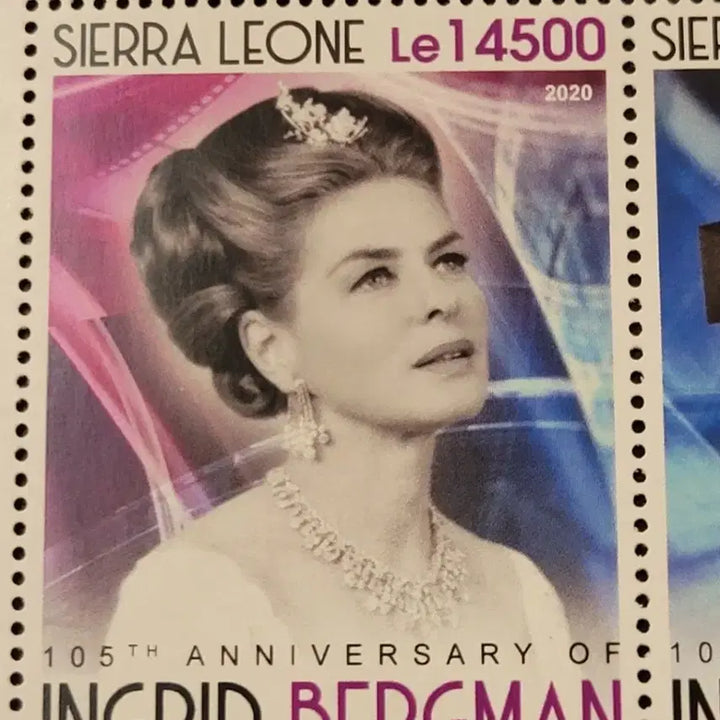 [BUNJANG] Ingrid Bergman 105th Anniversary Commemorative Stamp / 2020년 미국 할리우드의 전설 잉그리드버그만105번째 생일기념 우표105th Anniversary ofIngrid Bergman