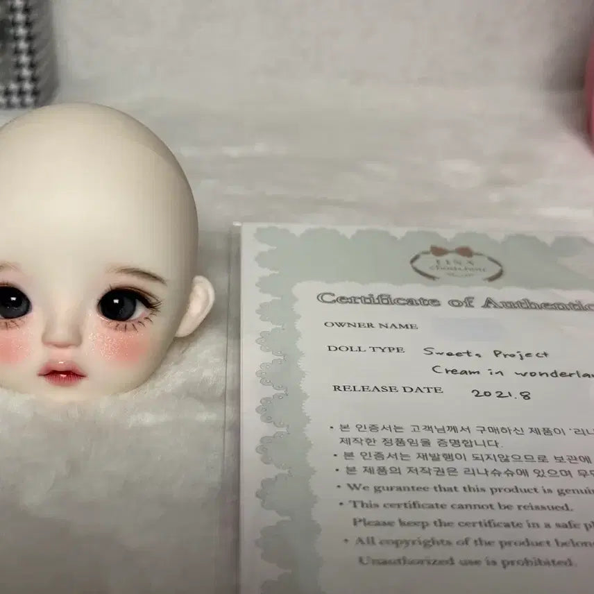 [BUNJANG] LinaLulu Cream in Wonderland Head (White Skin) Doll / 구체관절인형 리나슈슈 크림 인 원더랜드 미백 헤드 판매
